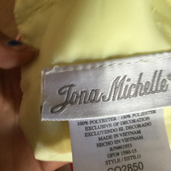 Jona michelle color yellow dress kids - Picture 5 of 5